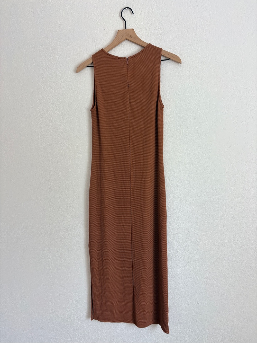 NWT Anine Bing Savannah Waffle Dress in Terra Cotta - Picture 13 of 15